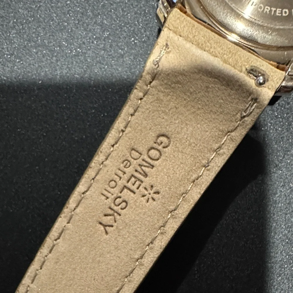 Gomelsky Teal and Tan Leather Watch by Shinola